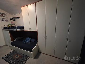 cameretta  con letto a castello 