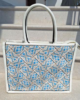 Borsetta estiva bianca da donna