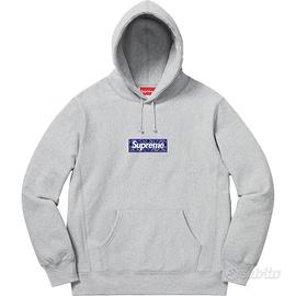 Supreme Bandana Box Logo Hooded Sweatshirt Grey