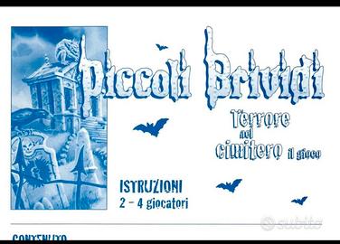 Istruzioni gioco Piccoli Brividi Terrore nel cimit