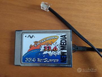 Scheda PCMCIA NetSurfer Fax/Modem