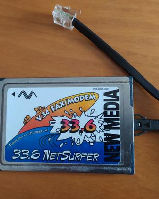 Scheda PCMCIA NetSurfer Fax/Modem