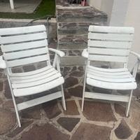 2 sedie da giardino