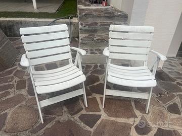 2 sedie da giardino