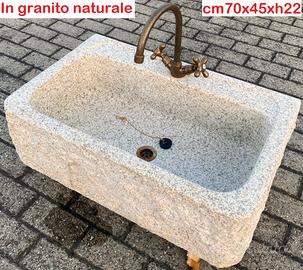Lavello lavandino per cucina pietra granito 70 1