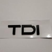 STEMMA TDI NERO LUCIDO LOGO A3 A1 Q2 Q3 Q5 ADESIVO