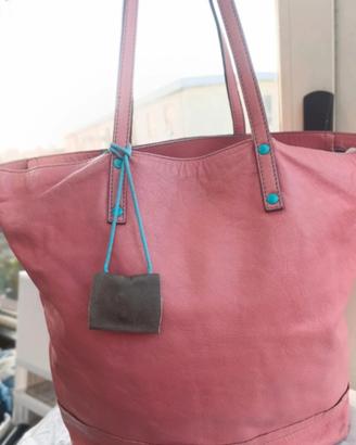 Borsa Gabs di pelle colore rosa 