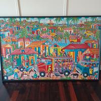 grande quadro genere naif