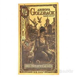 1/2 Arizona Banconota Oro, 1/2000 oz