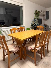 Tavolo legno cm 140x80