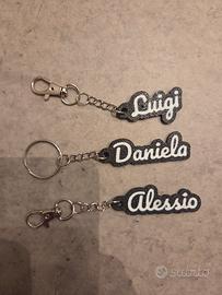 Portachiavi con nome personalizzato 