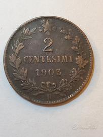 2 centesimi 1903 - Regno d'Italia 