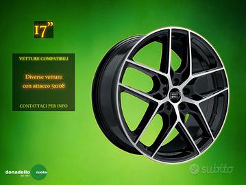 Cerchi in Lega 17" per diverse vetture 5x108