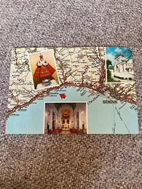 Cartolina vintage viaggiata 76 arenzano santuario