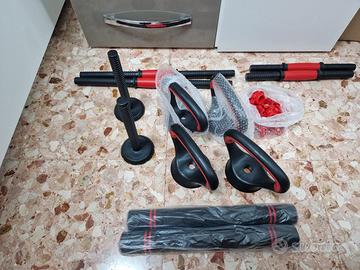 Set manubri multifunzione 6 in 1 45kg