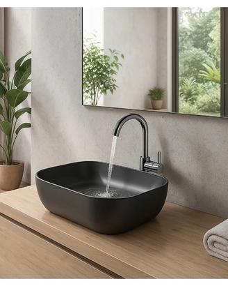 Lavabo d'appoggio nero