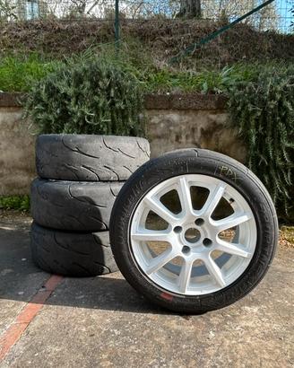 CERCHI + GOMME PER SAXO E 106