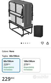 Letto pieghevole nuovo.