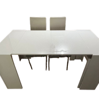 Tavolo Consolle Allungabile Bianco Lucido