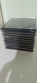  10 custodie nere per cd vuote 