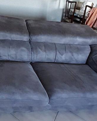 Divano 2 posti colore grigio - 205×96 cm