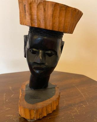 Testa africana intagliata