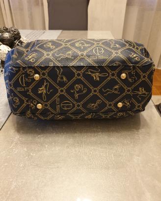 borsa in ecopelle blu