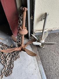 Set 2 ancore vintage per barca