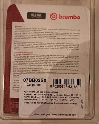 Pasticche freno Brembo 