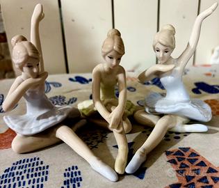 Statuette ballerine in porcellana