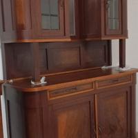 CREDENZA ANTICA DOPPIO CORPO RESTAURATA