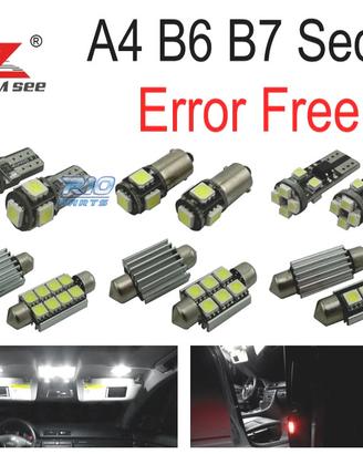 KIT 22 LAMPADE LED INTERNE PER AUDI A4 S4 RS4 B6 B