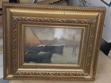 piccolo quadro olio o tempera Artur Rivers