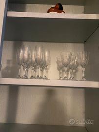 Bicchieri vino e champagne vetro