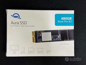 SSD OWC Aura Pro X2 480GB - Nuovo, sigillato!