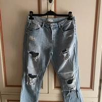 Jeans Pinkie Denim Boyfriend Strappati Donna