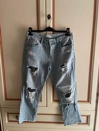 Jeans Pinkie Denim Boyfriend Strappati Donna