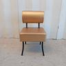 sedia-color-oro-con-struttura-nera