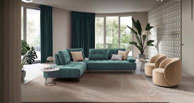 Divano 300cmx244cm con schienale traslante