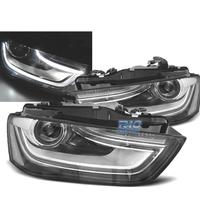 FARI PER AUDI A4 B8 12-15 DRL NERI