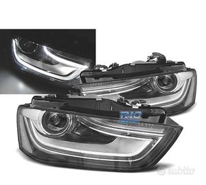 FARI PER AUDI A4 B8 12-15 DRL NERI