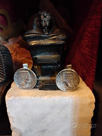 Rari gemelli speculari Unisex vintag arg Nefertiti