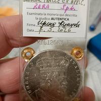 5 LIRE  TALLERO ERITREA anno RARO 1896 SPL