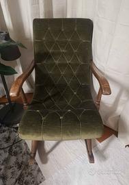 Poltrona a dondolo vintage