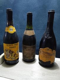 Lotto 3 Bottiglie Vintage con Barolo 1987