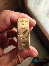 Accendino Dupont Linea 1 (Ligne 1) placcato in or