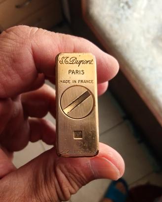 Accendino Dupont Linea 1 (Ligne 1) placcato in or