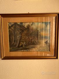 Dipinto d’epoca  firmato m. Ghigliotti