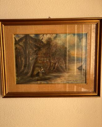 Dipinto d’epoca  firmato m. Ghigliotti