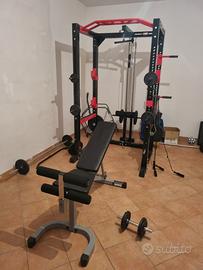 Attrezzatura Body Building Panca, Pesi, Power Rack